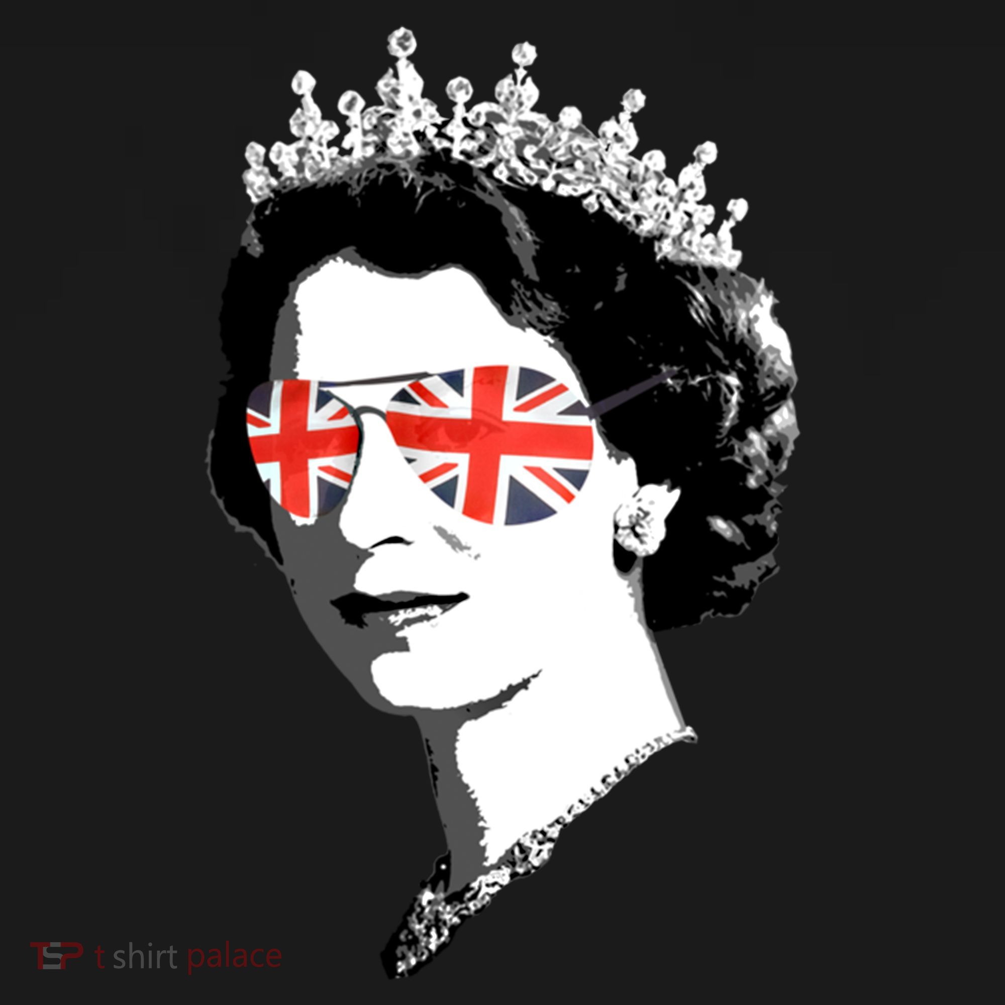 Queen Elizabeth Ii Sunglasses British Crown Union Jack Meme Gift Women's Hoodie