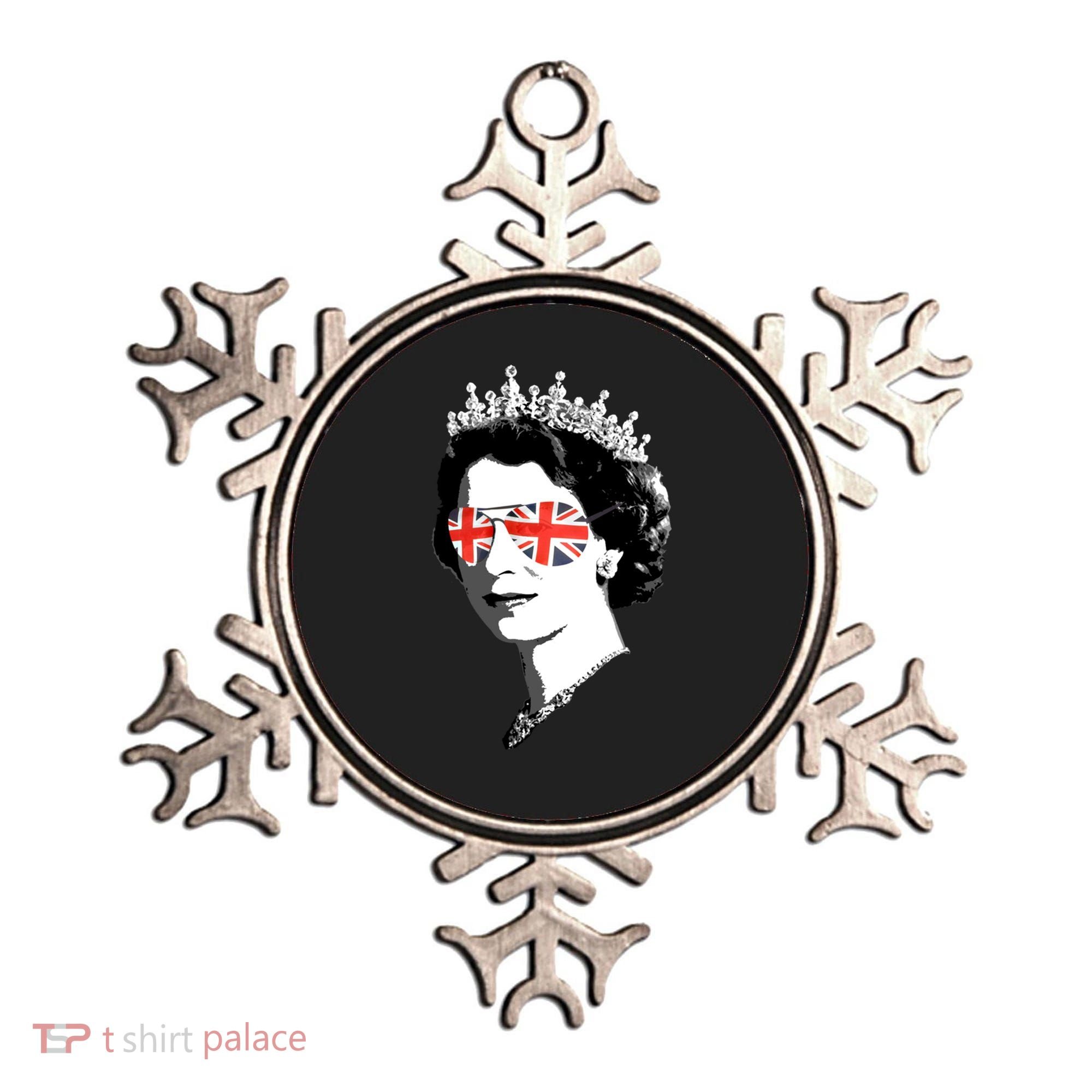 Queen Elizabeth Ii Sunglasses British Crown Union Jack Meme Gift Ornament