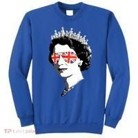 Queen Elizabeth Ii Sunglasses British Crown Union Jack Meme Gift Sweatshirt thumb 0