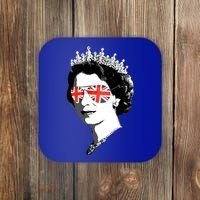 Queen Elizabeth Ii Sunglasses British Crown Union Jack Meme Gift Coaster thumb 0