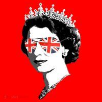 Queen Elizabeth Ii Sunglasses British Crown Union Jack Meme Gift Santa Hat thumb 1