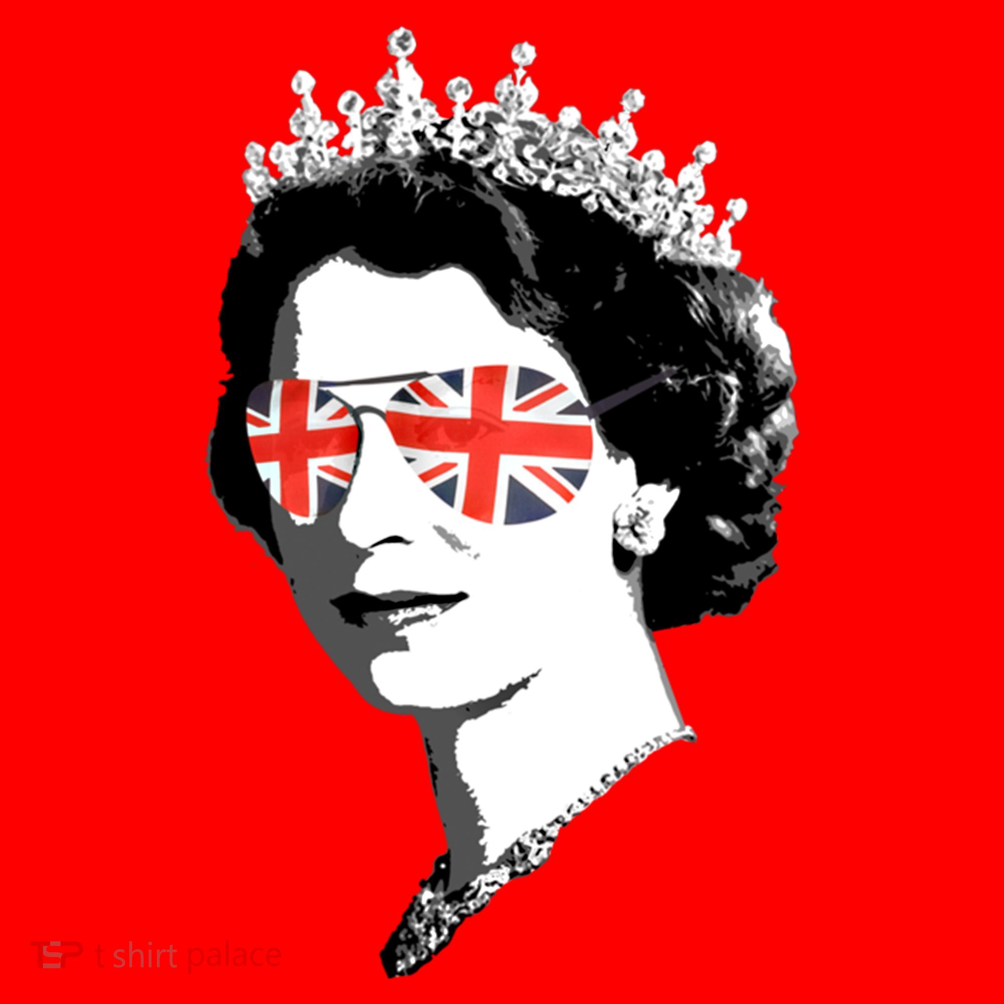 Queen Elizabeth Ii Sunglasses British Crown Union Jack Meme Gift Santa Hat