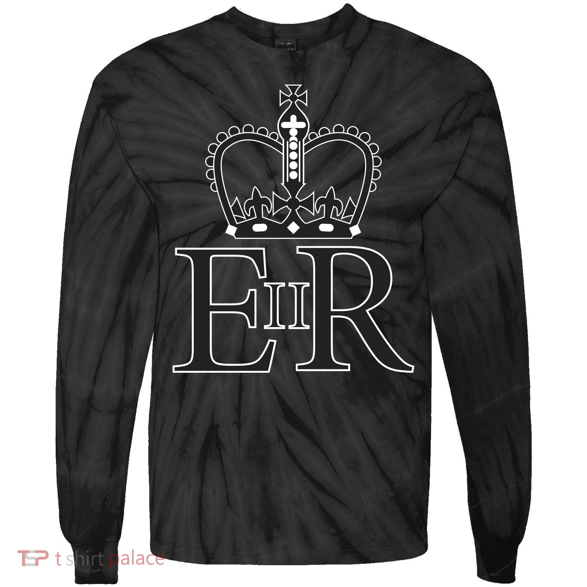 Queen Elizabeth II Tie-Dye Long Sleeve Shirt