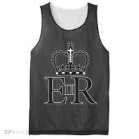 Queen Elizabeth II Mesh Reversible Basketball Jersey Tank thumb 0