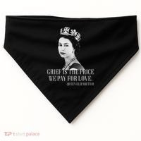 Queen Elizabeth II Inspiring Quote USA-Made Doggie Bandana thumb 0