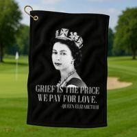 Queen Elizabeth II Inspiring Quote Golf Towel thumb 1