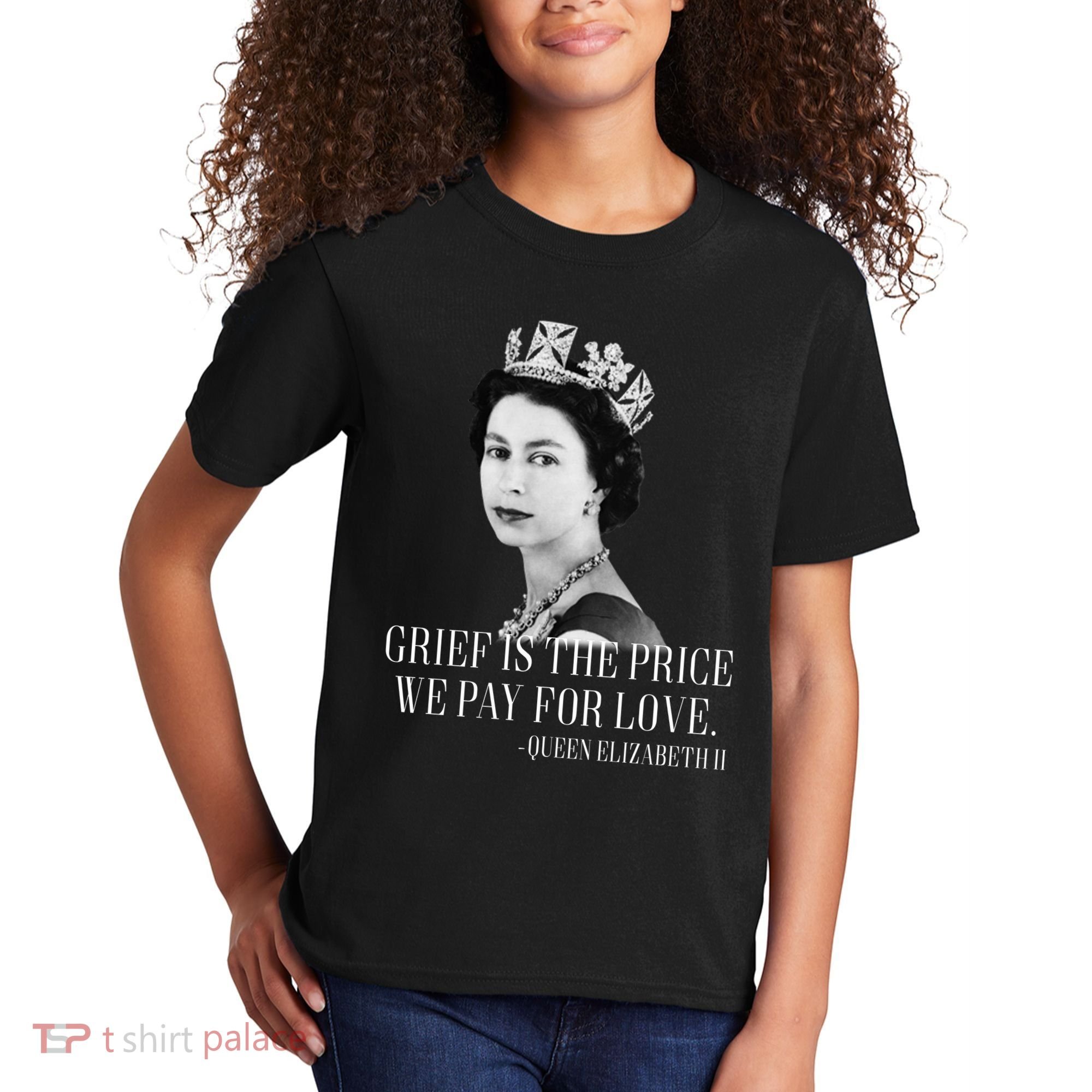 Queen Elizabeth II Inspiring Quote Kids T-Shirt
