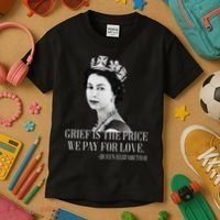 Queen Elizabeth II Inspiring Quote Kids T-Shirt thumb 3