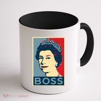 Queen Elizabeth II Boss Her Royal Highness Coffee Mug thumb 1