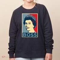 Queen Elizabeth II Boss Her Royal Highness Women's Sweatshirt thumb 0
