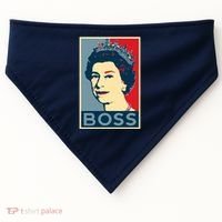 Queen Elizabeth II Boss Her Royal Highness USA-Made Doggie Bandana thumb 0
