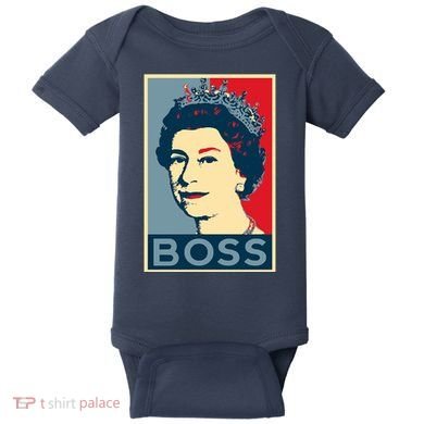 Queen Elizabeth II Boss Her Royal Highness Baby Bodysuit