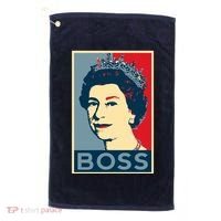 Queen Elizabeth II Boss Her Royal Highness Golf Towel thumb 0