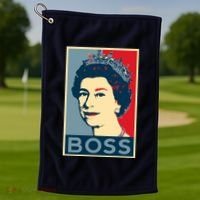Queen Elizabeth II Boss Her Royal Highness Golf Towel thumb 1