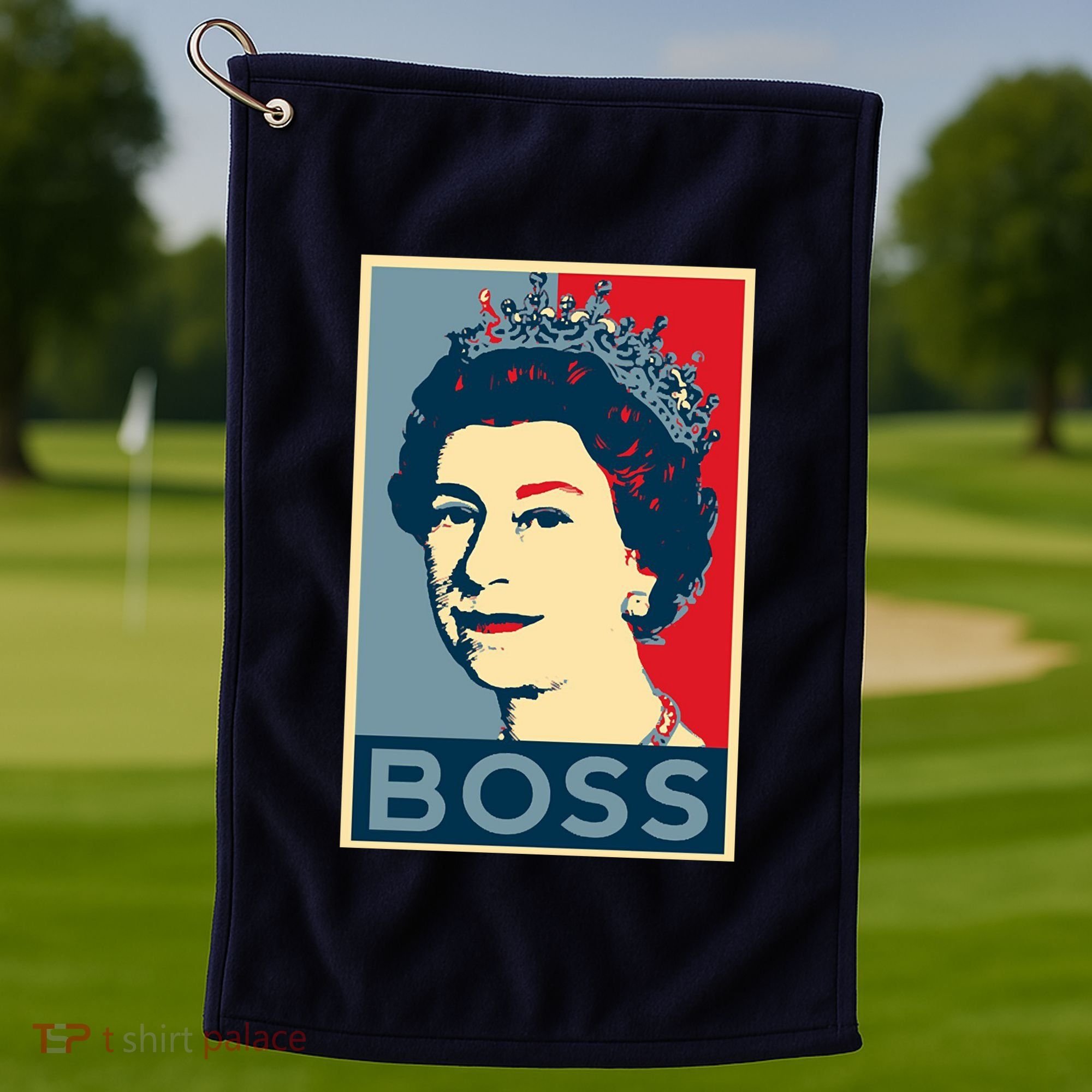 Queen Elizabeth II Boss Her Royal Highness Golf Towel