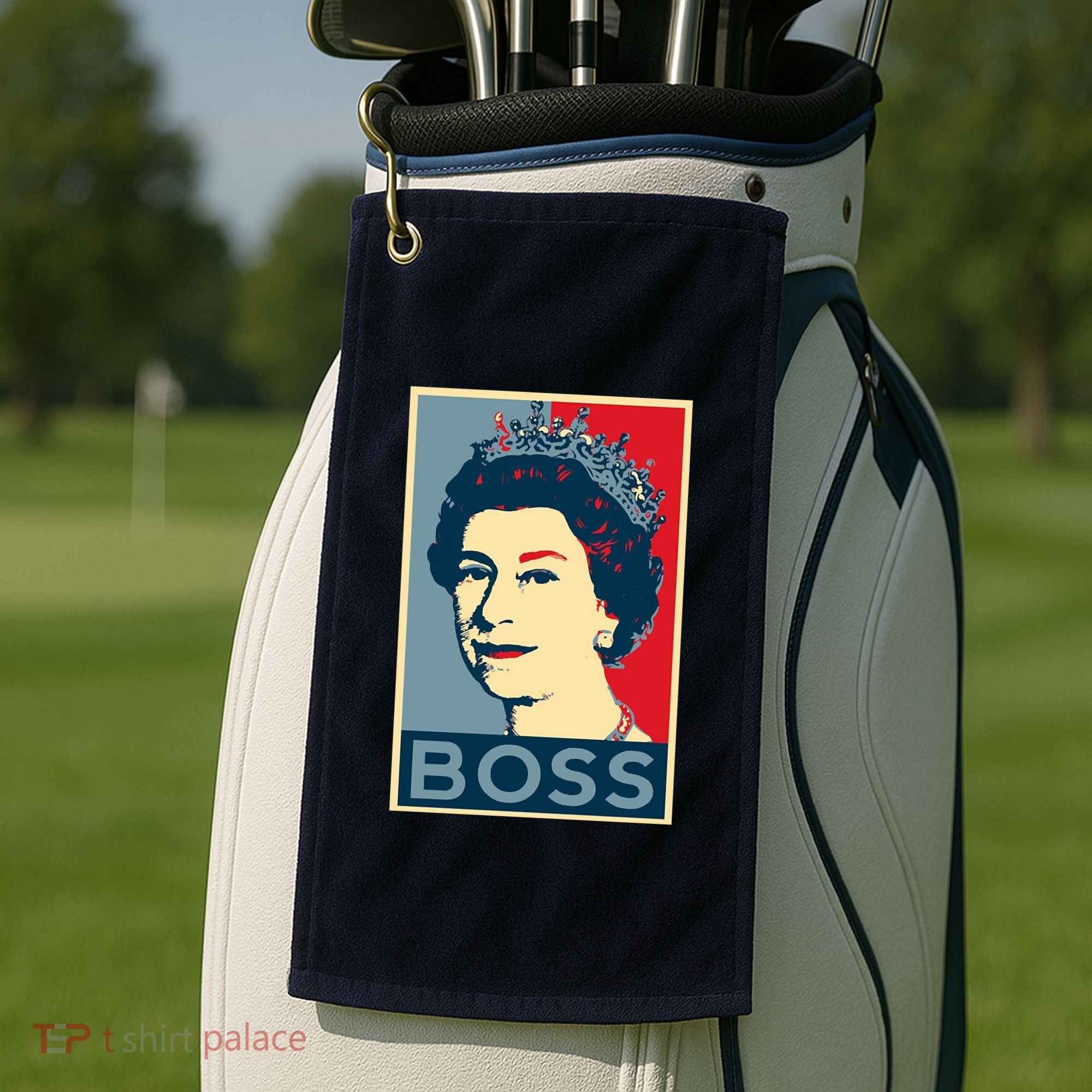 Queen Elizabeth II Boss Her Royal Highness Golf Towel