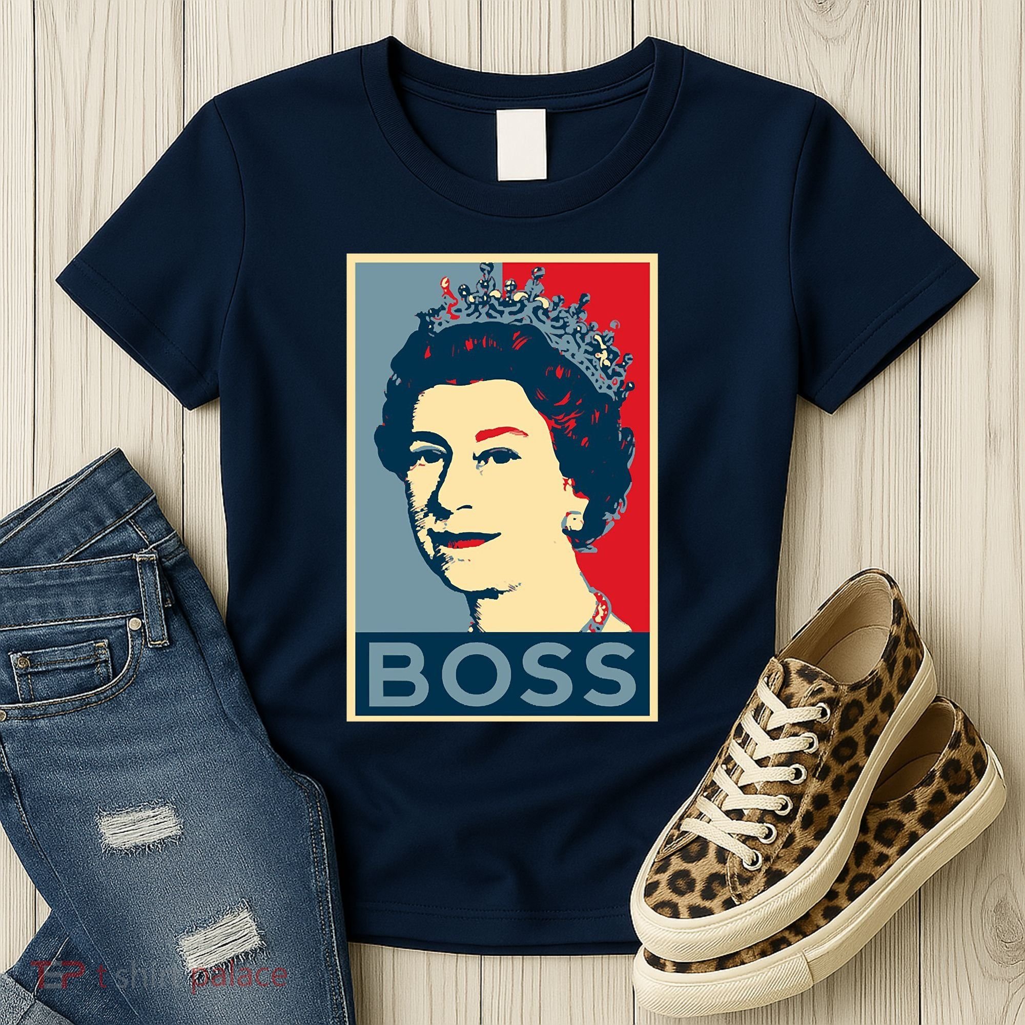 Queen Elizabeth II Boss Her Royal Highness Women's T-Shirt