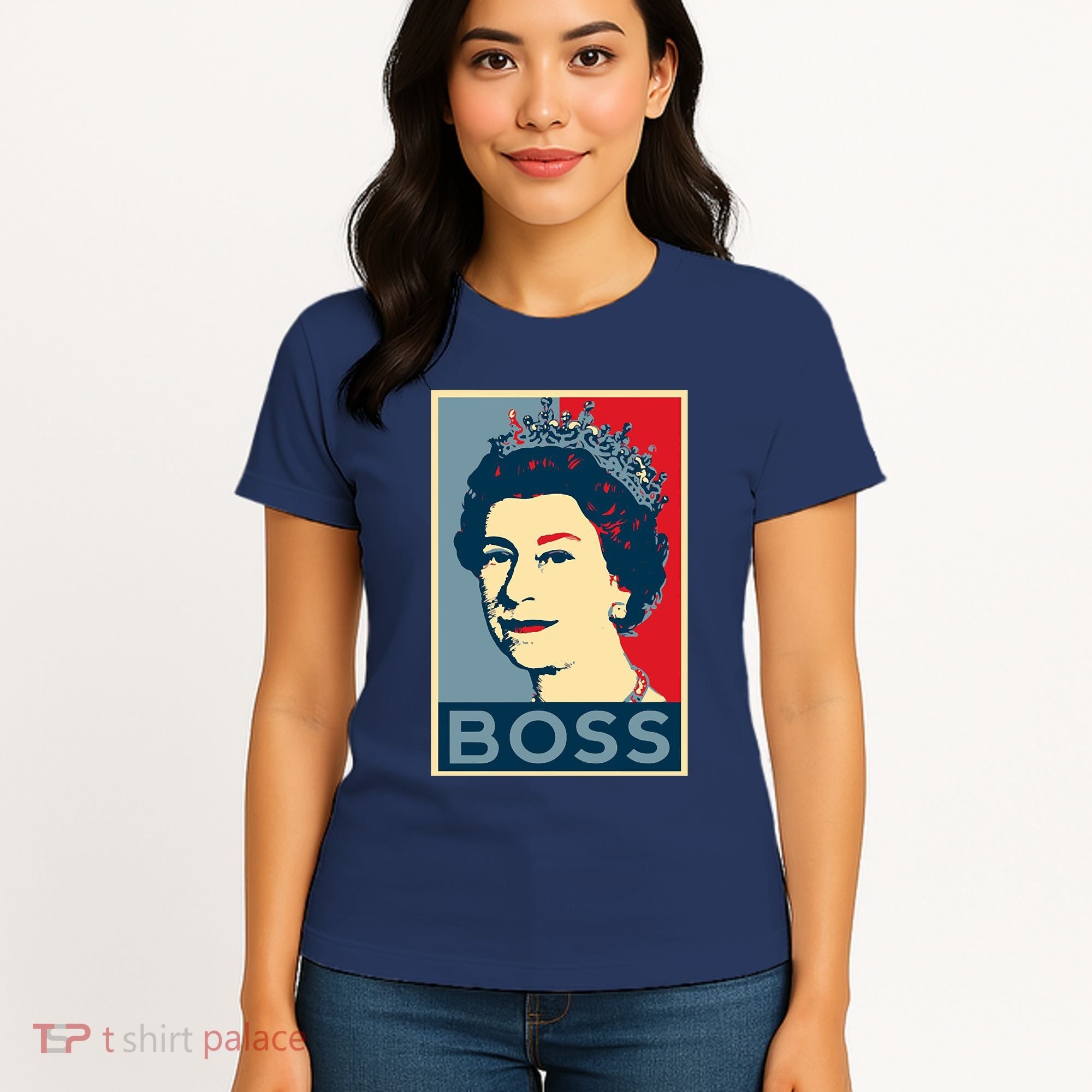 Queen Elizabeth II Boss Her Royal Highness Women's T-Shirt