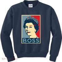 Queen Elizabeth II Boss Her Royal Highness Kids Sweatshirt thumb 0