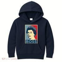 Queen Elizabeth II Boss Her Royal Highness Kids Hoodie thumb 0