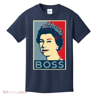 Queen Elizabeth II Boss Her Royal Highness Kids T-Shirt