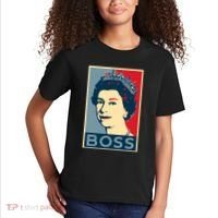 Queen Elizabeth II Boss Her Royal Highness Kids T-Shirt thumb 2