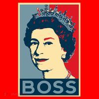Queen Elizabeth II Boss Her Royal Highness Santa Hat thumb 1