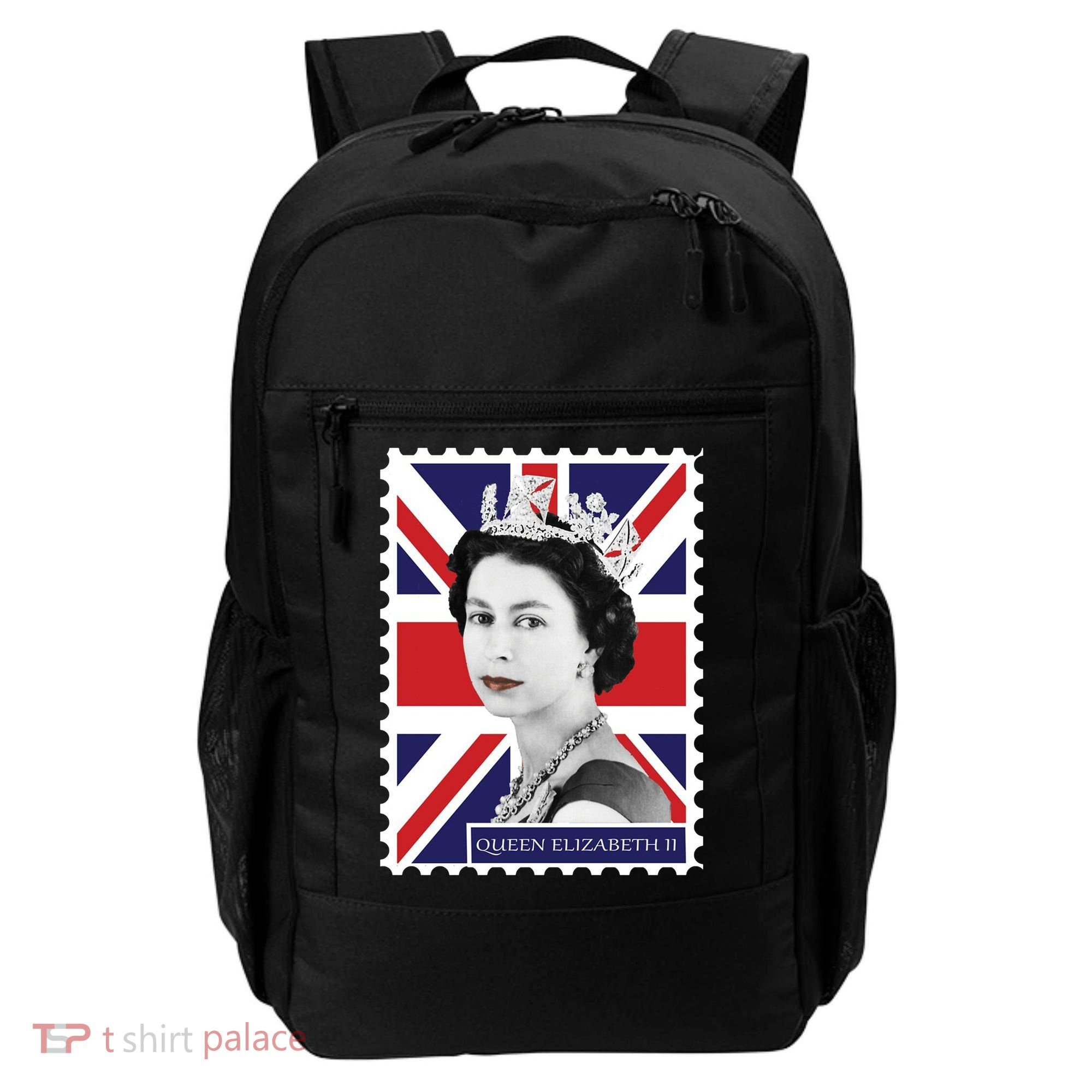 Queen Elizabeth II England Stamp Backpack