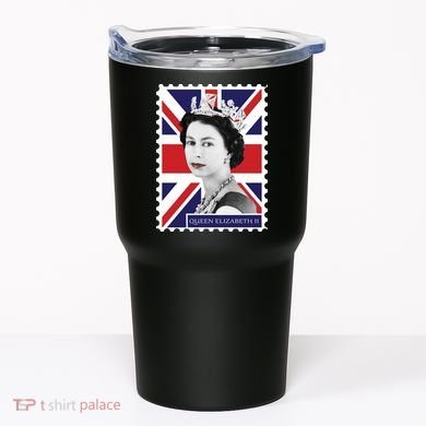 Queen Elizabeth II England Stamp Tumbler