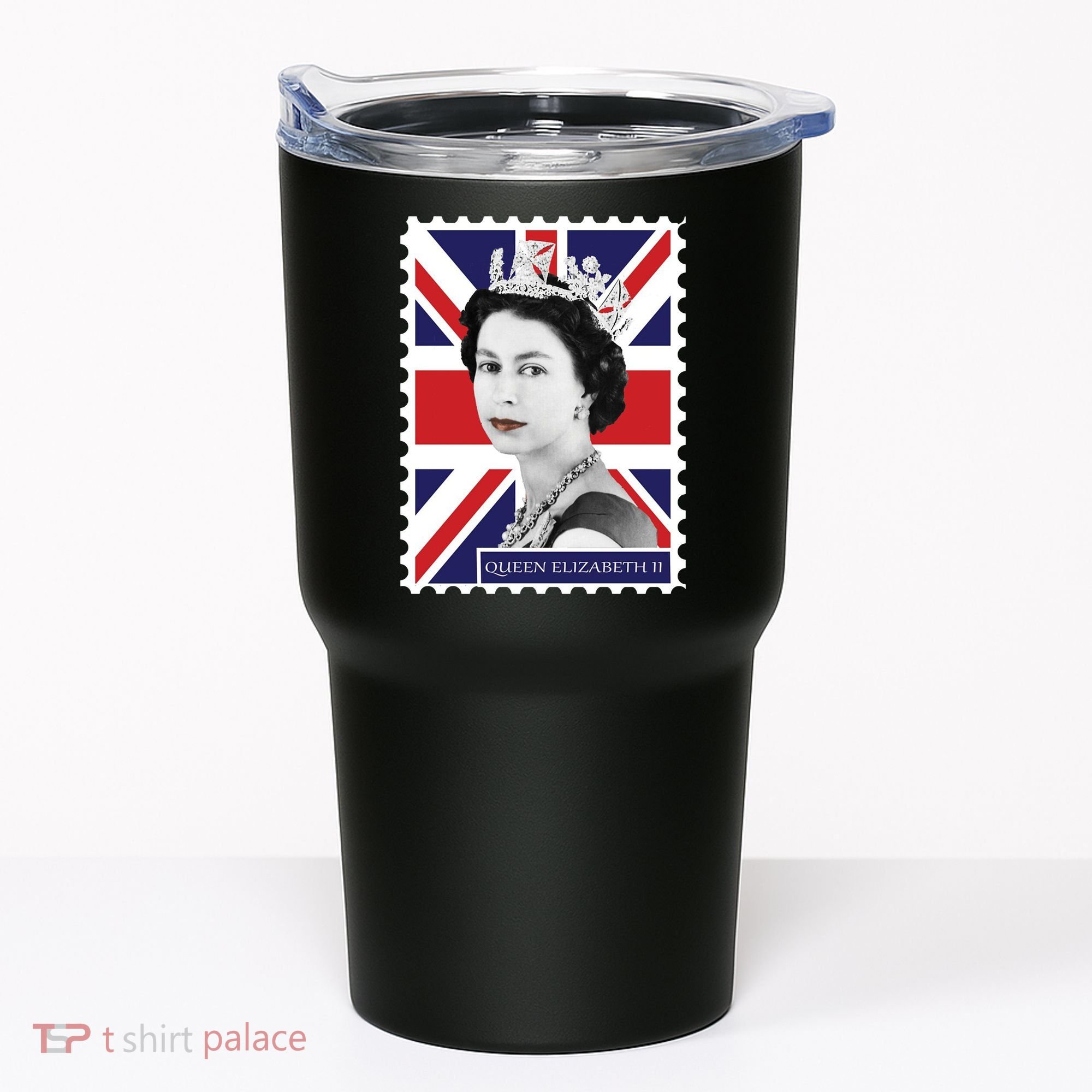 Queen Elizabeth II England Stamp Tumbler