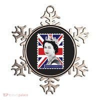 Queen Elizabeth II England Stamp Ornament thumb 0