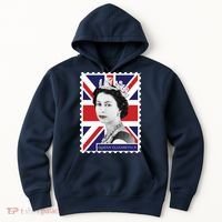 Queen Elizabeth II England Stamp Hoodie thumb 0