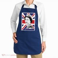 Queen Elizabeth II England Stamp Apron thumb 2