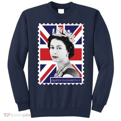 Queen Elizabeth II England Stamp Sweatshirt
