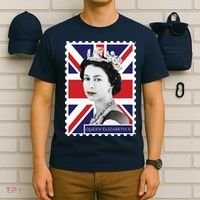 Queen Elizabeth II England Stamp T-Shirt thumb 6