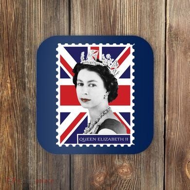 Queen Elizabeth II England Stamp Coaster