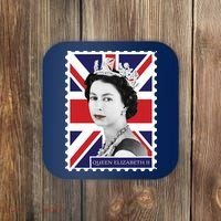 Queen Elizabeth II England Stamp Coaster thumb 0