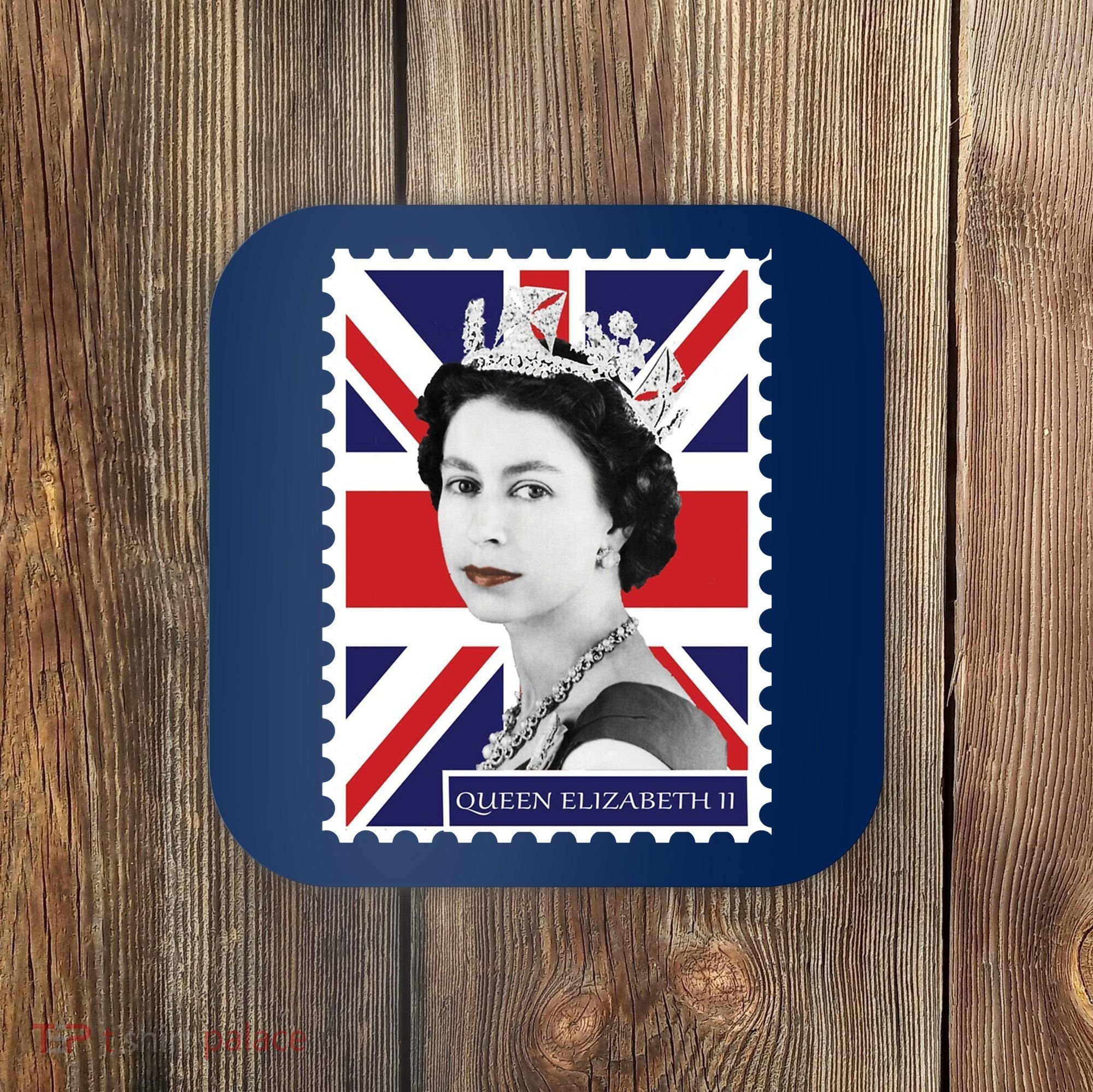 Queen Elizabeth II England Stamp Coaster