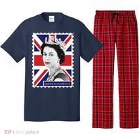 Queen Elizabeth II England Stamp Pajama Set thumb 0