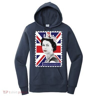 Queen Elizabeth II England Stamp Women's Hoodie