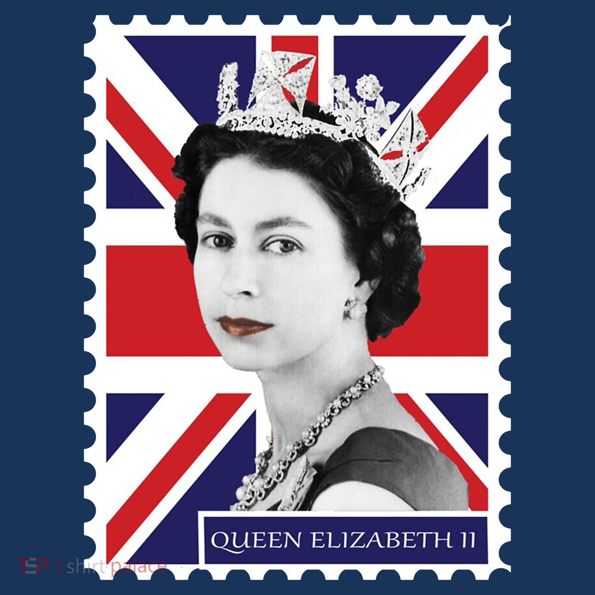 Queen Elizabeth II England Stamp Mousepad