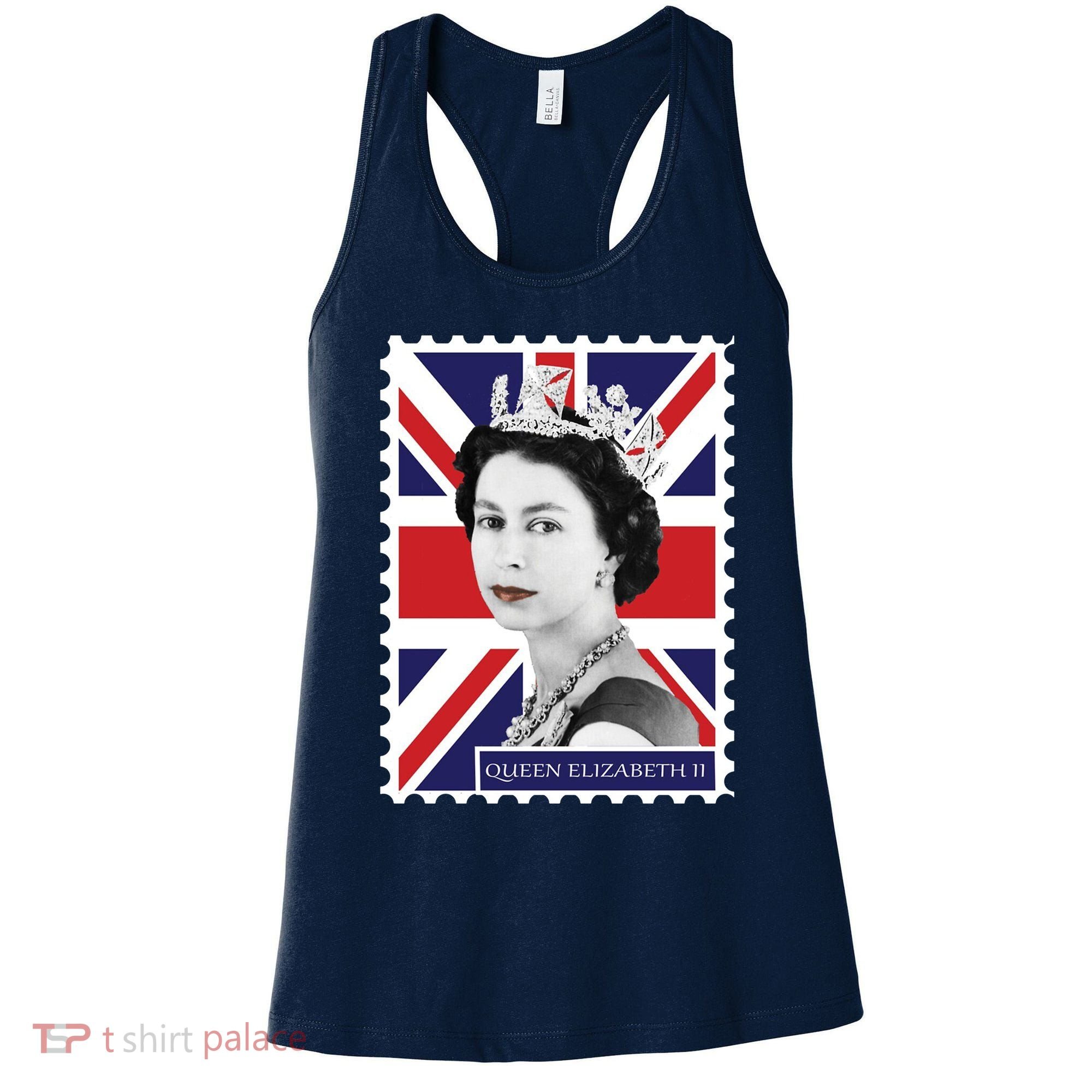 Queen Elizabeth II England Stamp Women's Tank Top