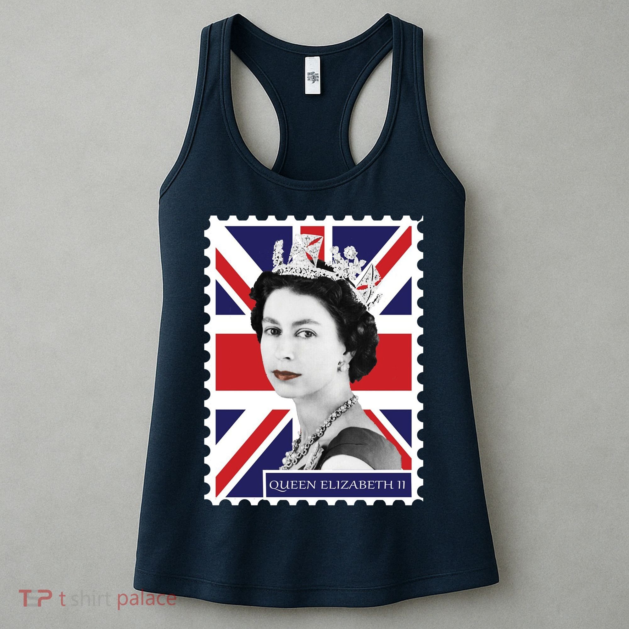 Queen Elizabeth II England Stamp Women's Tank Top