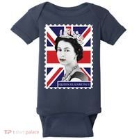 Queen Elizabeth II England Stamp Baby Bodysuit thumb 0
