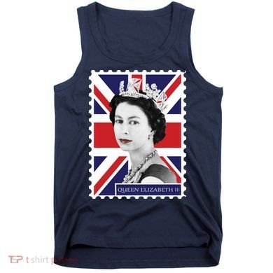 Queen Elizabeth II England Stamp Tank Top