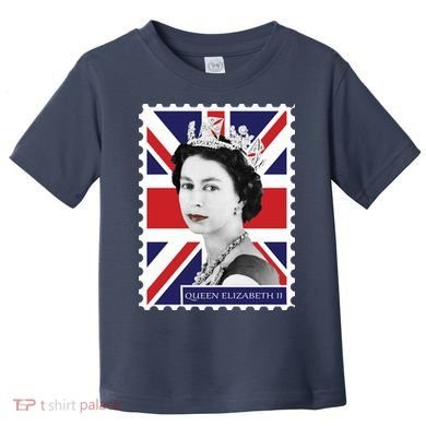 Queen Elizabeth II England Stamp Toddler T-Shirt