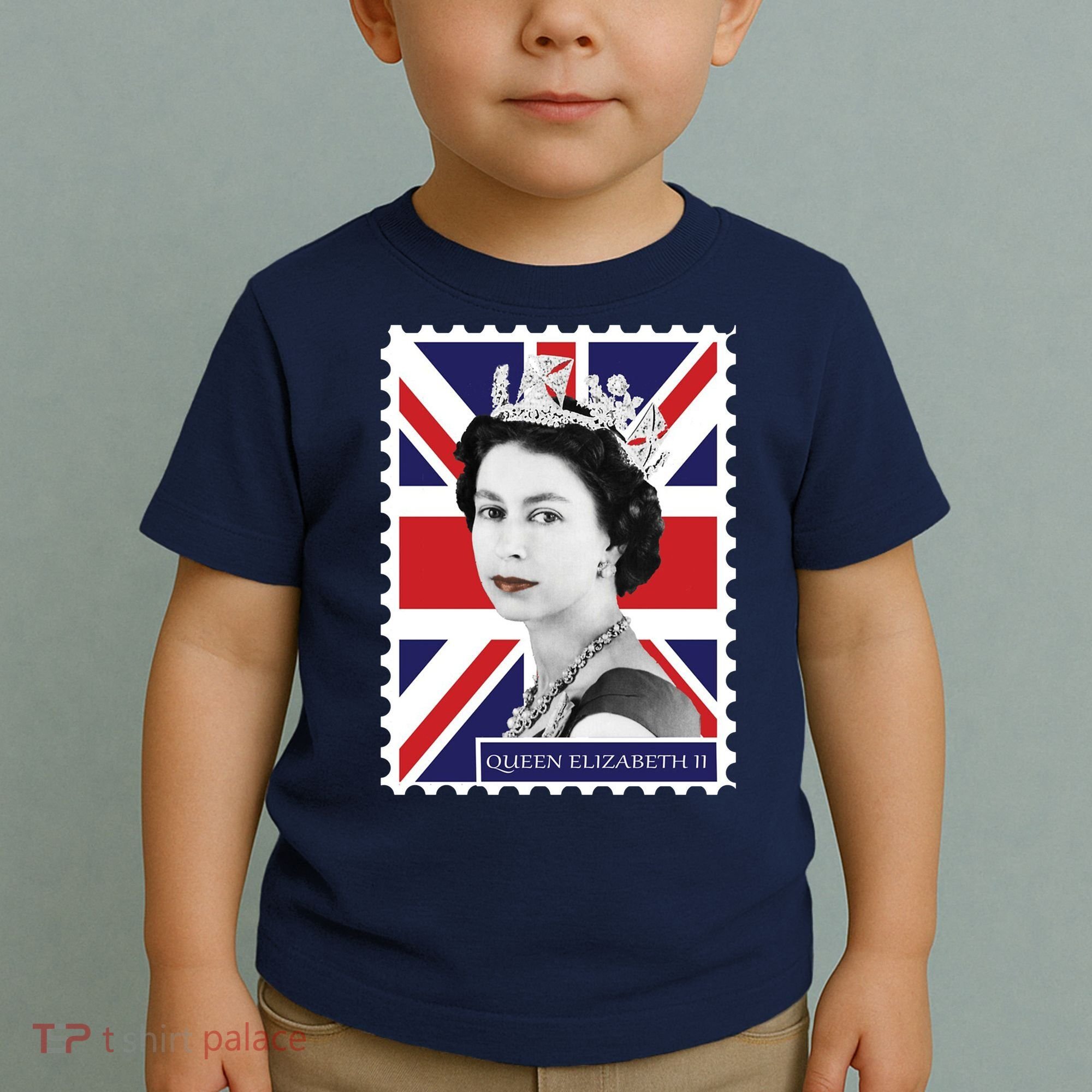 Queen Elizabeth II England Stamp Toddler T-Shirt