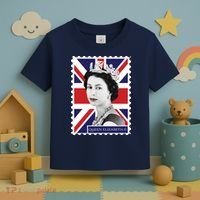 Queen Elizabeth II England Stamp Toddler T-Shirt thumb 3