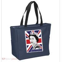 Queen Elizabeth II England Stamp Tote Bag thumb 2