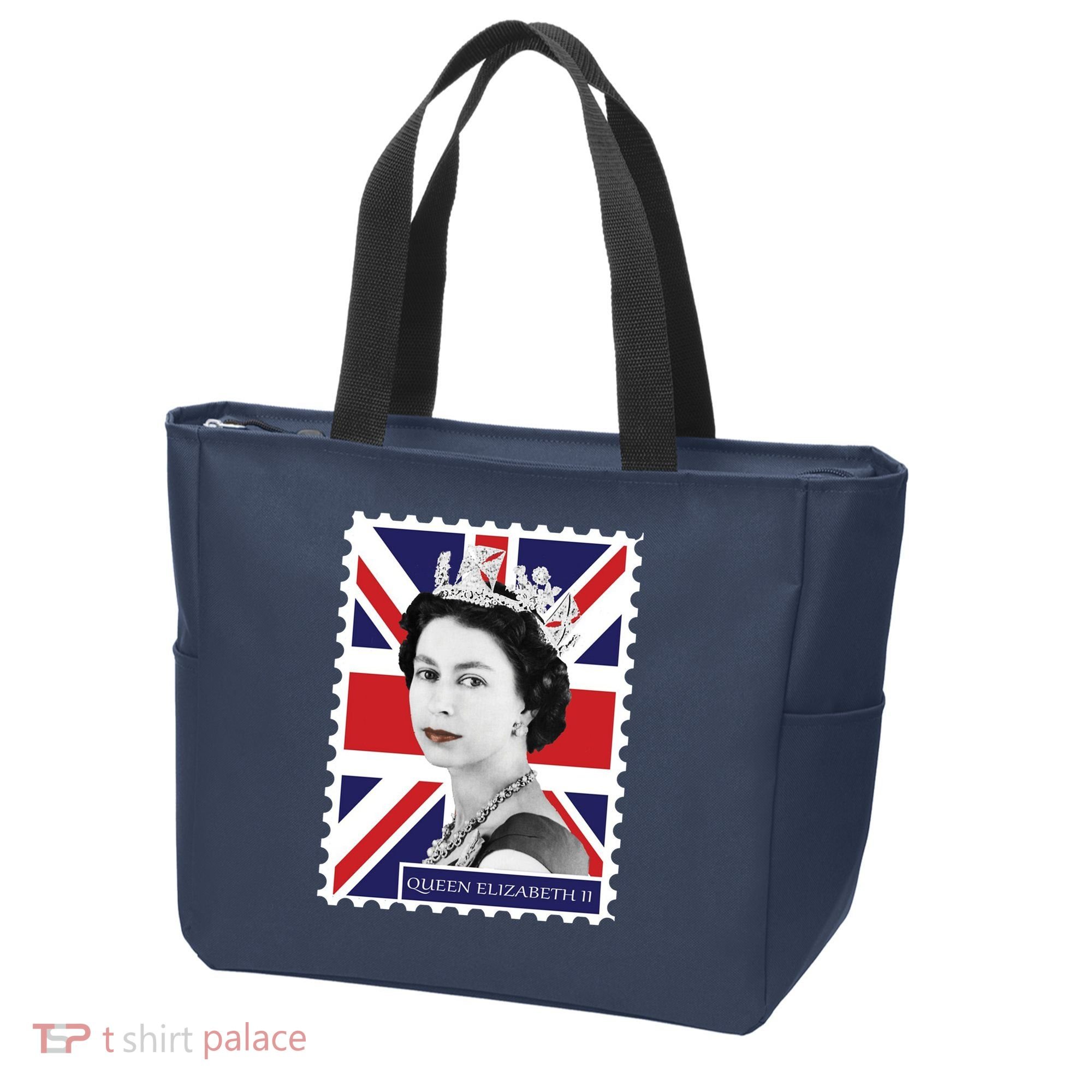 Queen Elizabeth II England Stamp Tote Bag